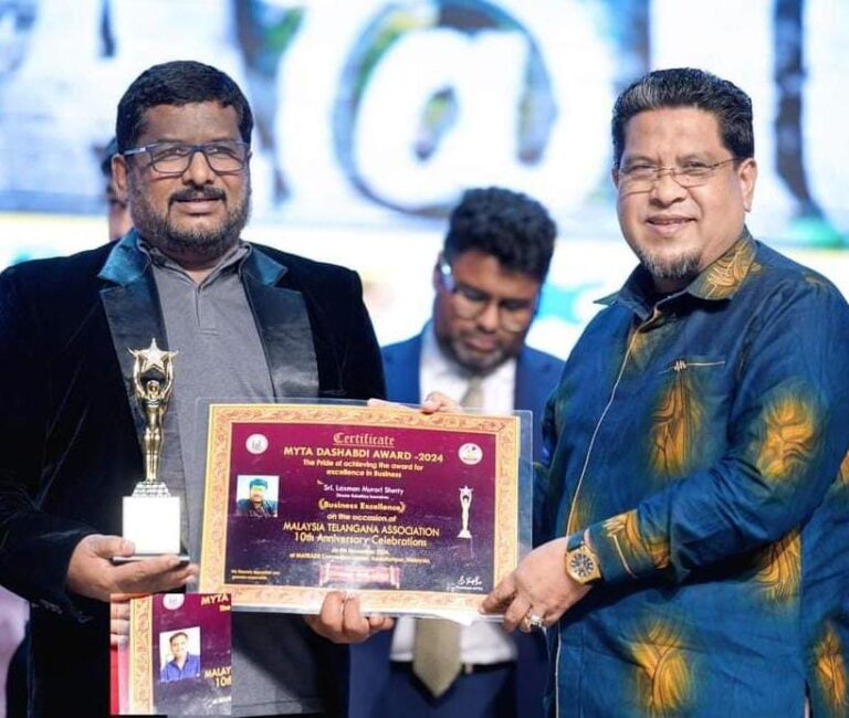Lakshman Murari of “Bandhook” Fame Honored in Malaysia!!