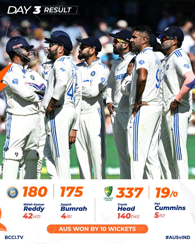 Australia win the second Test and level the series.