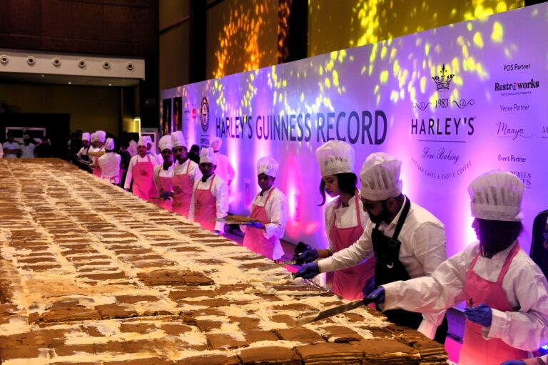Harley’s India Sets Guinness World Record with 2254 kg Russian Medovik Honey Cake