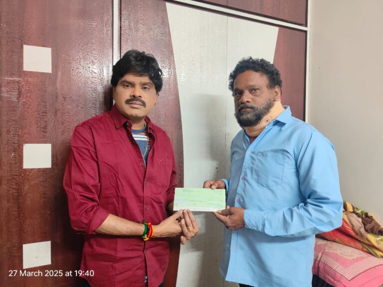 Hero Krishna Sai Extends Financial Help to Cine Photojournalist RK Choudhary