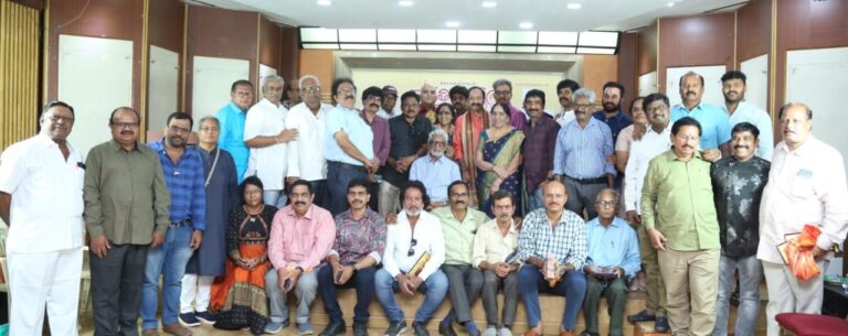Grand and Festive!<br>A Warm Felicitation Ceremony for Senior Film Journalists, Senior Photographers and PROs by “Swathimuthyam”