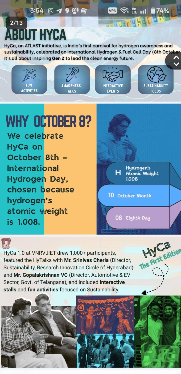 Hyca 2 Entropy edition – Hydrogen as clean energy
