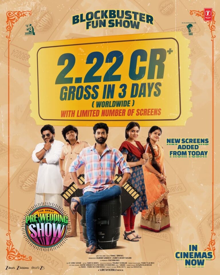 The Great Pre-Wedding Show scores big with super hit talk – collects ₹2.22 Cr in 3 days!