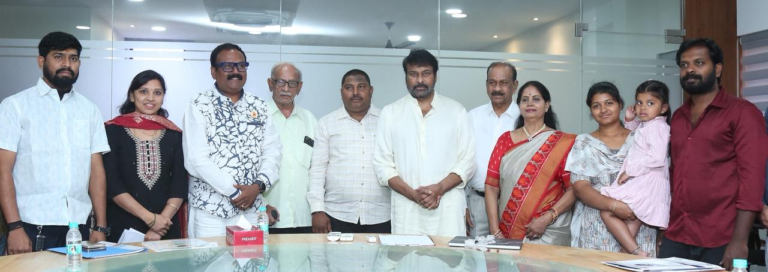 Megastar Chiranjeevi donates the NTR award amount of 10 lakhs to charity