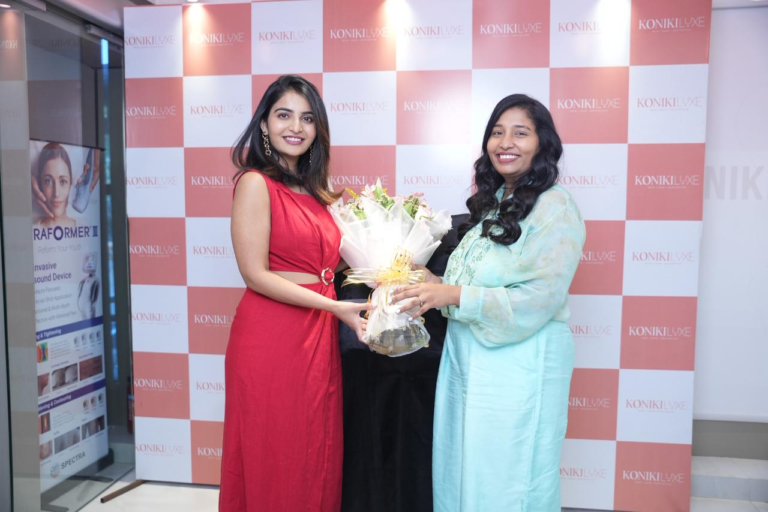 Actress Ananya Nagalla Launches “Koniki Luxe” Skin Care by Ram Koniki