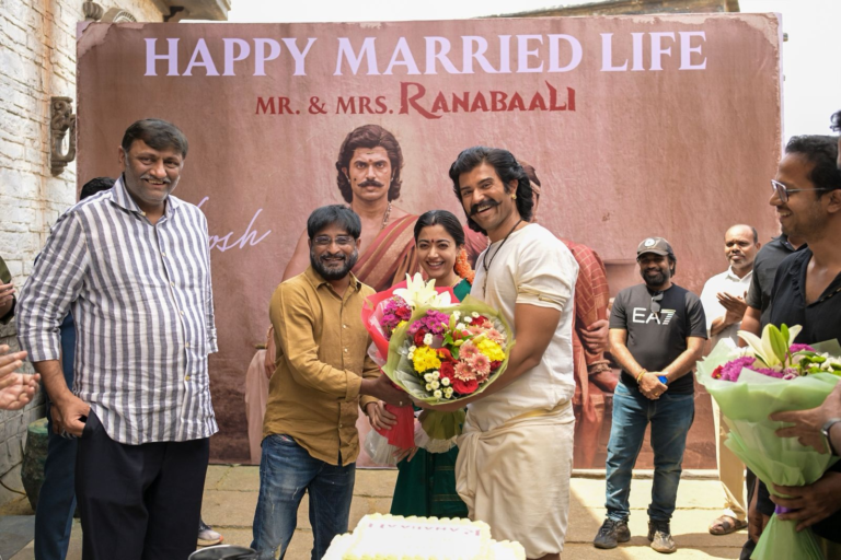 Team Ranabaali welcomed the newly married pair Vijay Deverakonda and Rashmika onto the sets with warm wishes