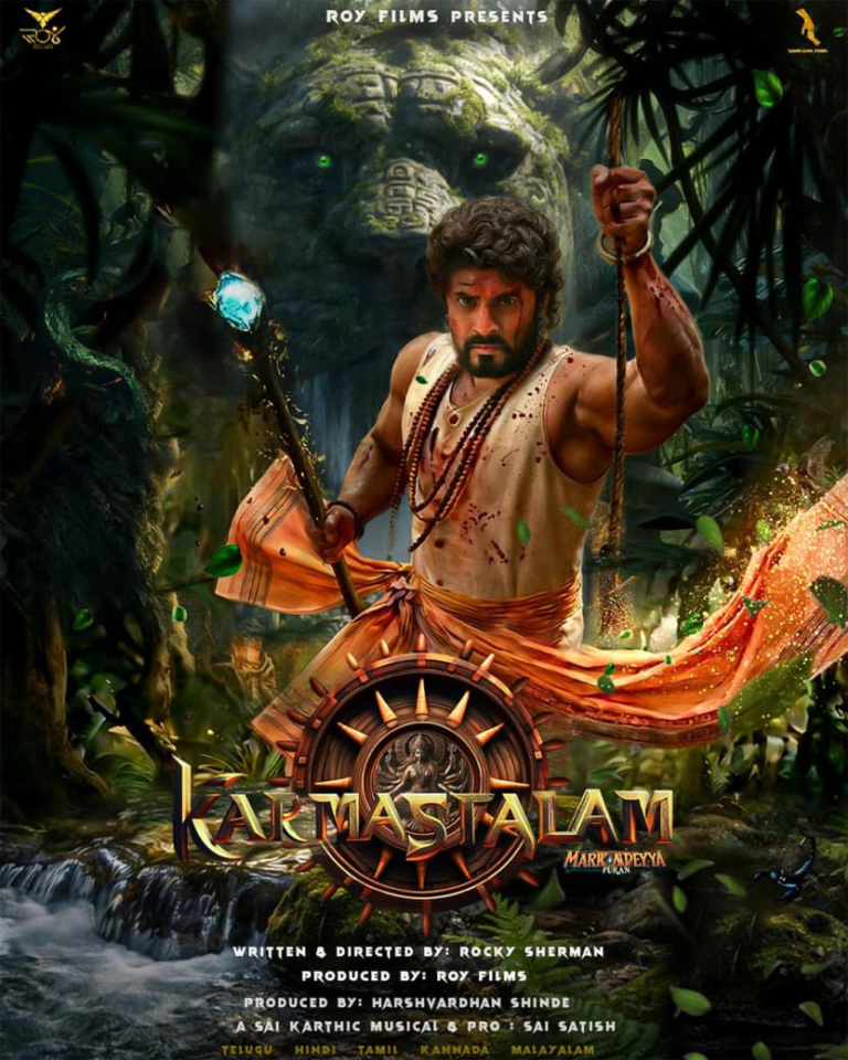 Arvind Krishna’s Intense Karmastalam Poster and Making Video Hint at a Visually Striking Mythic Spectacle