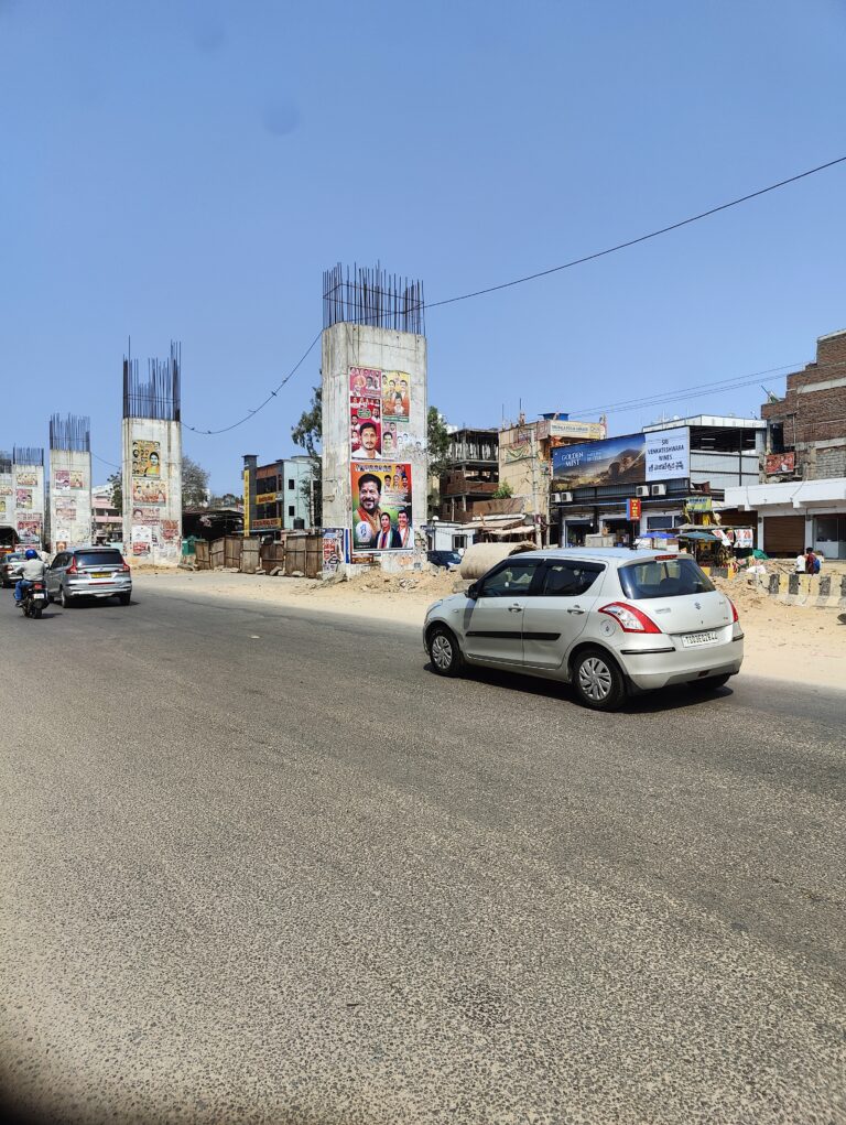 Uppal-Narapally Flyover Progress: Snail’s Pace and an Uncertain Future