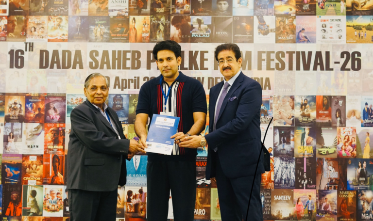 Hero Vikranth Receives  Dadasaheb Phalke Film Festival 2026 for Santhana Prapthirasthu