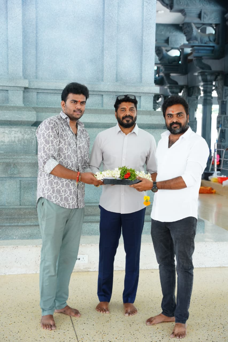 Rajendra Nagar MLA Prakash Goud officially launched Nisa Entertainments and Seven Kreations’ Production No. 3 with the ceremonial clap