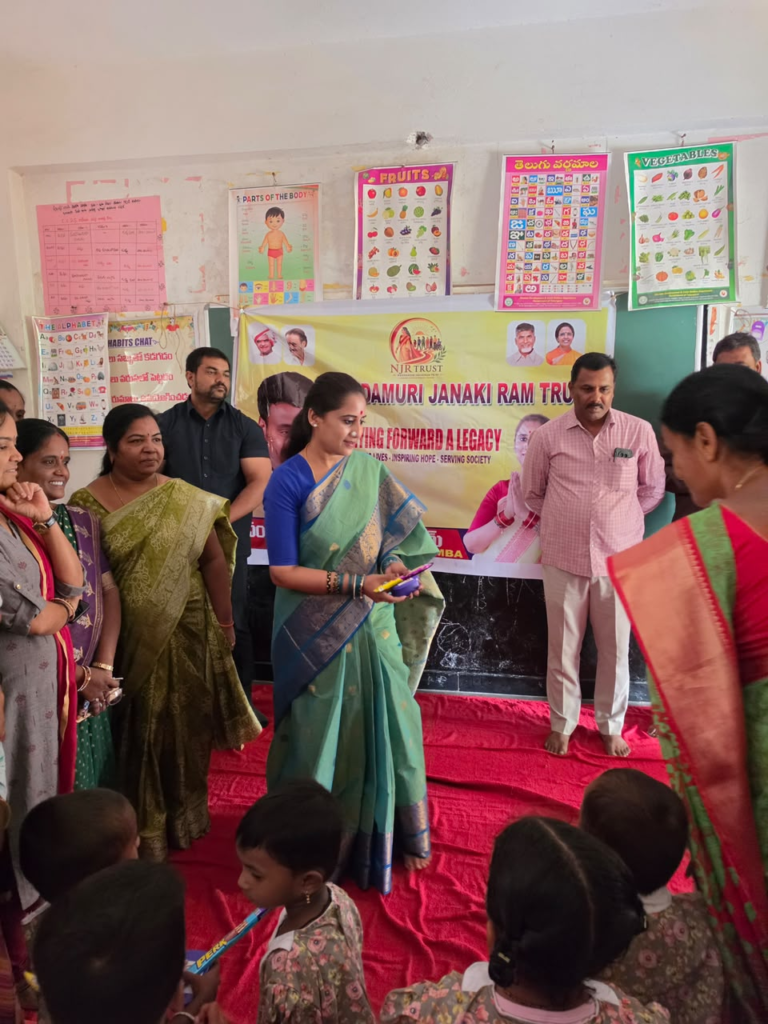 Nandamuri Janakiram Trust Brings Smiles to Anganwadi Children in Kondakal Village