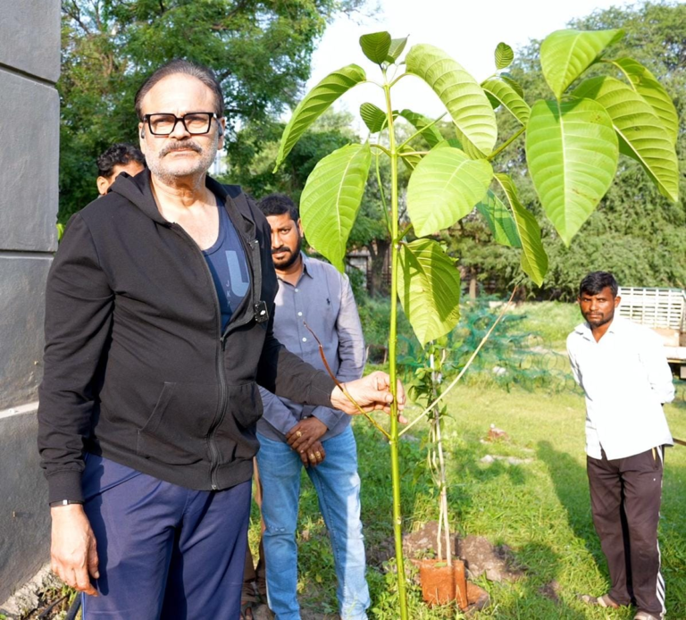 AP GREEN Chairman & MLC Nagababu Celebrates Megastar Chiranjeevi’s Birthday with Green Initiative in Kokapet