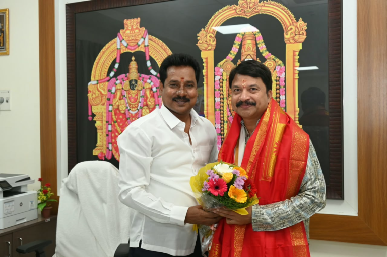 Singer, music director, actor and producer R.P. Patnaik Meets SVBC Chairman; Discusses Devotional Projects Collaboration